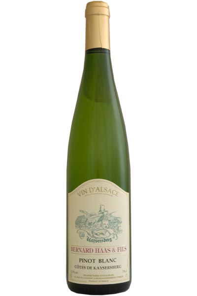 Pinot Blanc, Bernard Haas & Fils, Cotes de Kaysersberg, France, Alsace, 2020