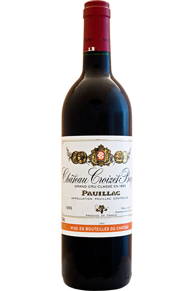 Chateau Croizet-Bages, 5eme Grand Cru Classe, Pauillac, Bordeaux, France, 1995