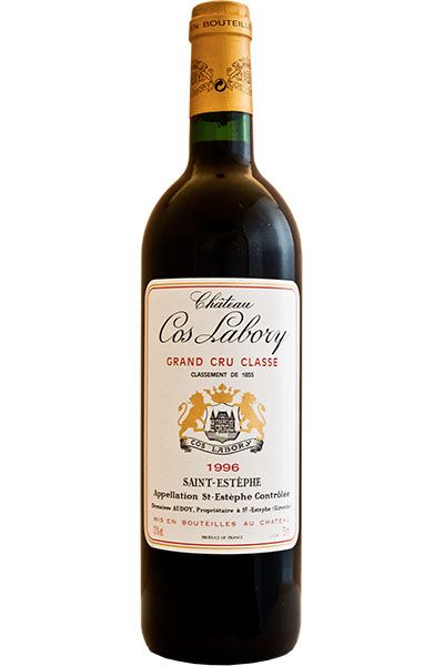 Chateau Cos Labory, 5eme Grand Cru Classe, Saint-Estephe, Bordeaux, France, 1996