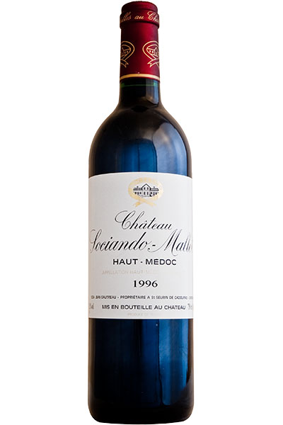 Chateau Sociando-Mallet, Cru Bourgeois, Haut-Medoc, Bordeaux, France, 1996