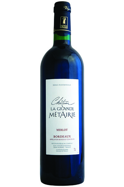 Merlot, Chateau La Grande Metairie, Bordeaux Rouge, France, 2019