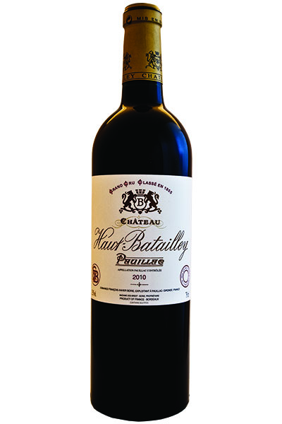 Chateau Haut Batailley, 5eme Grand Cru Classe, Pauillac, Bordeaux, France, 2010