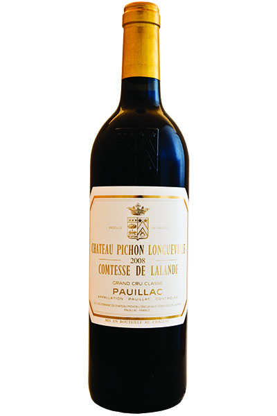 Chateau Pichon Longueville, Comtesse de Lalande, 2nd Grand Cru Classe, Pauillac, Bordeaux, France, 2008