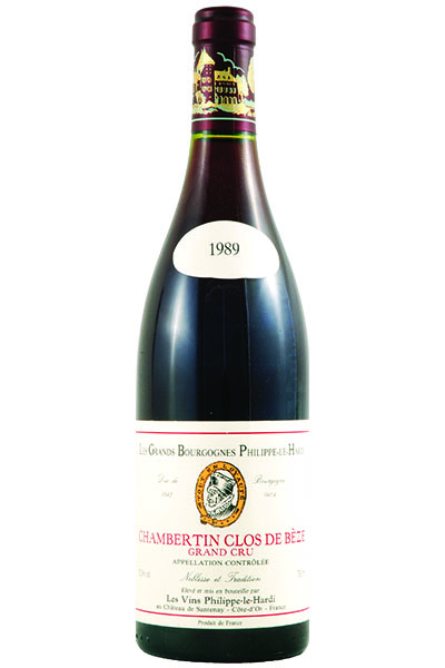 Chambertin Grand Cru, Clos de Beze, Chateau Philippe-Le-Hardi, Burgandy, France, 1989