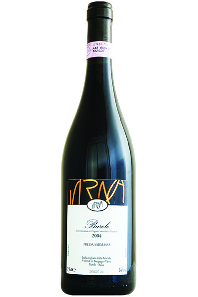 Barolo DOCG, Preda Sarmassa, Azienda Virna di Borgogno, Piemonte, Italy, 2004