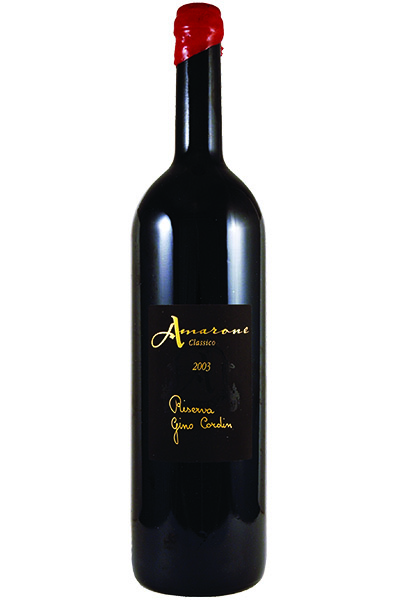 Amarone Classico Riserva, DOC, Gino Cordin, Piemonte, Veneto, Italy, 2003 (Magnum Bottle)