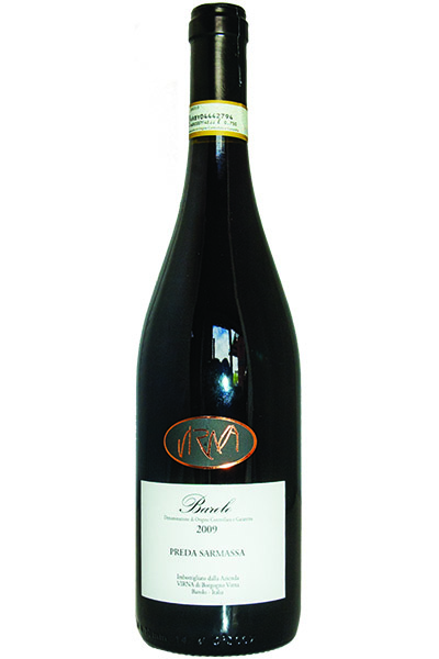 Barolo DOCG, Preda Sarmassa, Azienda Virna di Borgogno, Piemonte, Italy, 2009