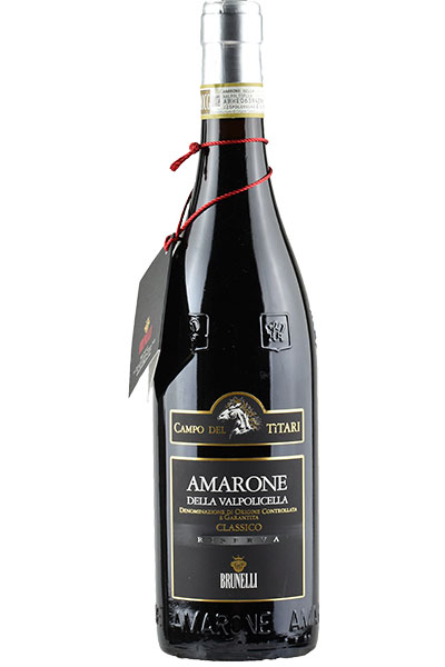 Amarone Classico Riserva, Brunelli, Campo del Titari, Verona, Italy 2015