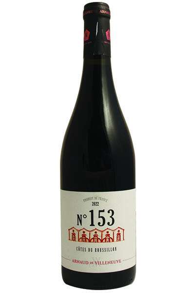 Cotes de Roussillon Rouge No.153, Arnaud de Villeneuve, Languedoc, France, 2022