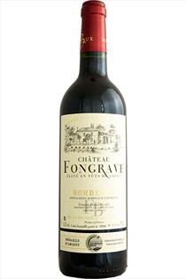 Merlot, Oak Aged, Chateau Fongrave, Bordeaux Rouge, France, 2018