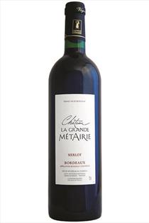 Merlot, Chateau La Grande Metairie, Bordeaux Rouge, France, 2020