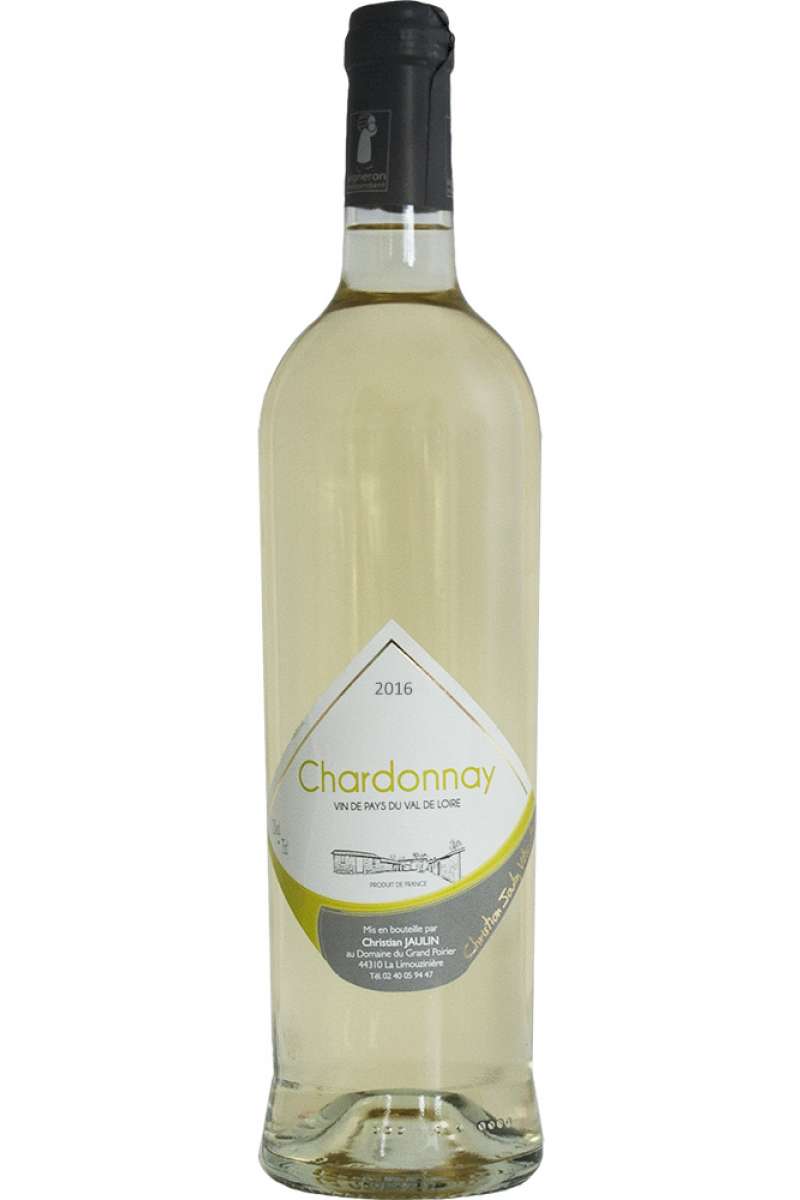 Chardonnay, Vin de Pays de Retz, Christian Jaulin, Domaine du Grand Poirier, Loire, France, 2018